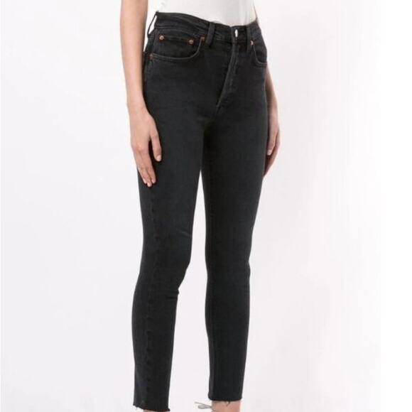 Re/done High Rise Ankle Crop Womens size 27 - Picture 1 of 11